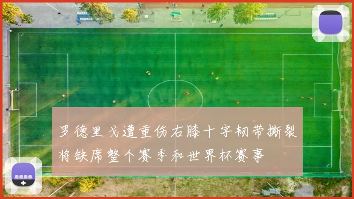 罗德里戈遭重伤右膝十字韧带撕裂将缺席整个赛季和世界杯赛事